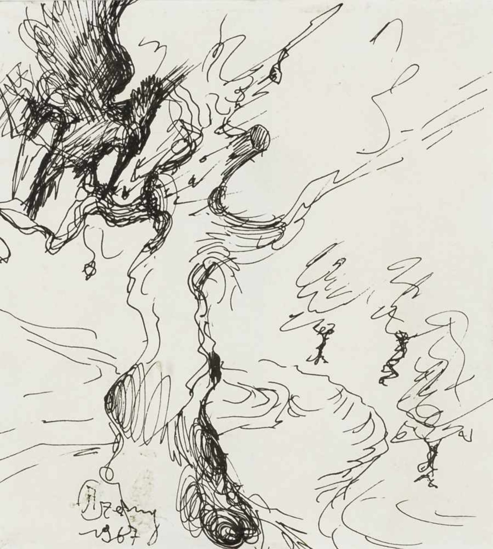 Czerny, AlfredFour Ink Drawings: Untitled, 1967 / Travel Impression, 1978 / March Landscape,