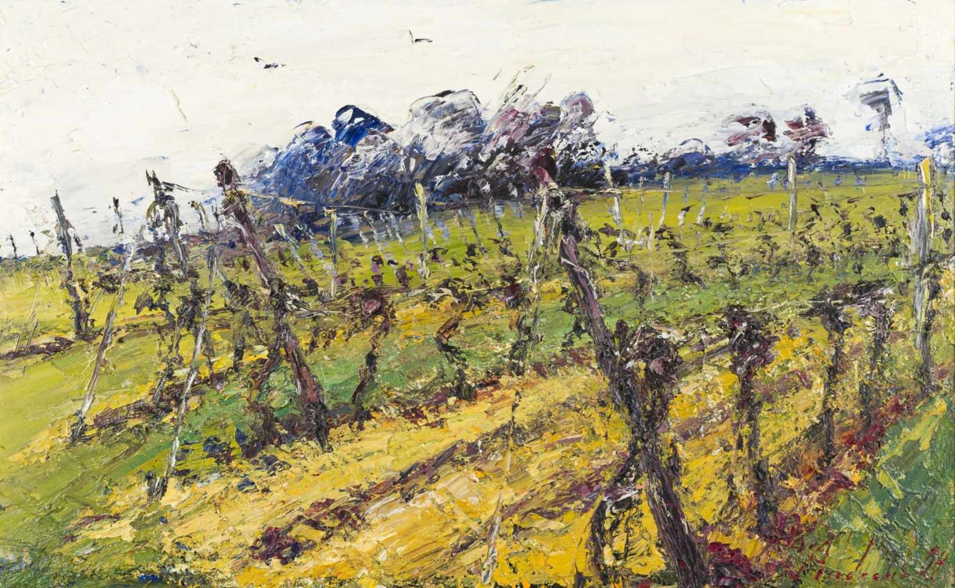 Andreas, HansKalksburg grapevines, 2004Oil on canvasSigned and dated lower right and verso signed,