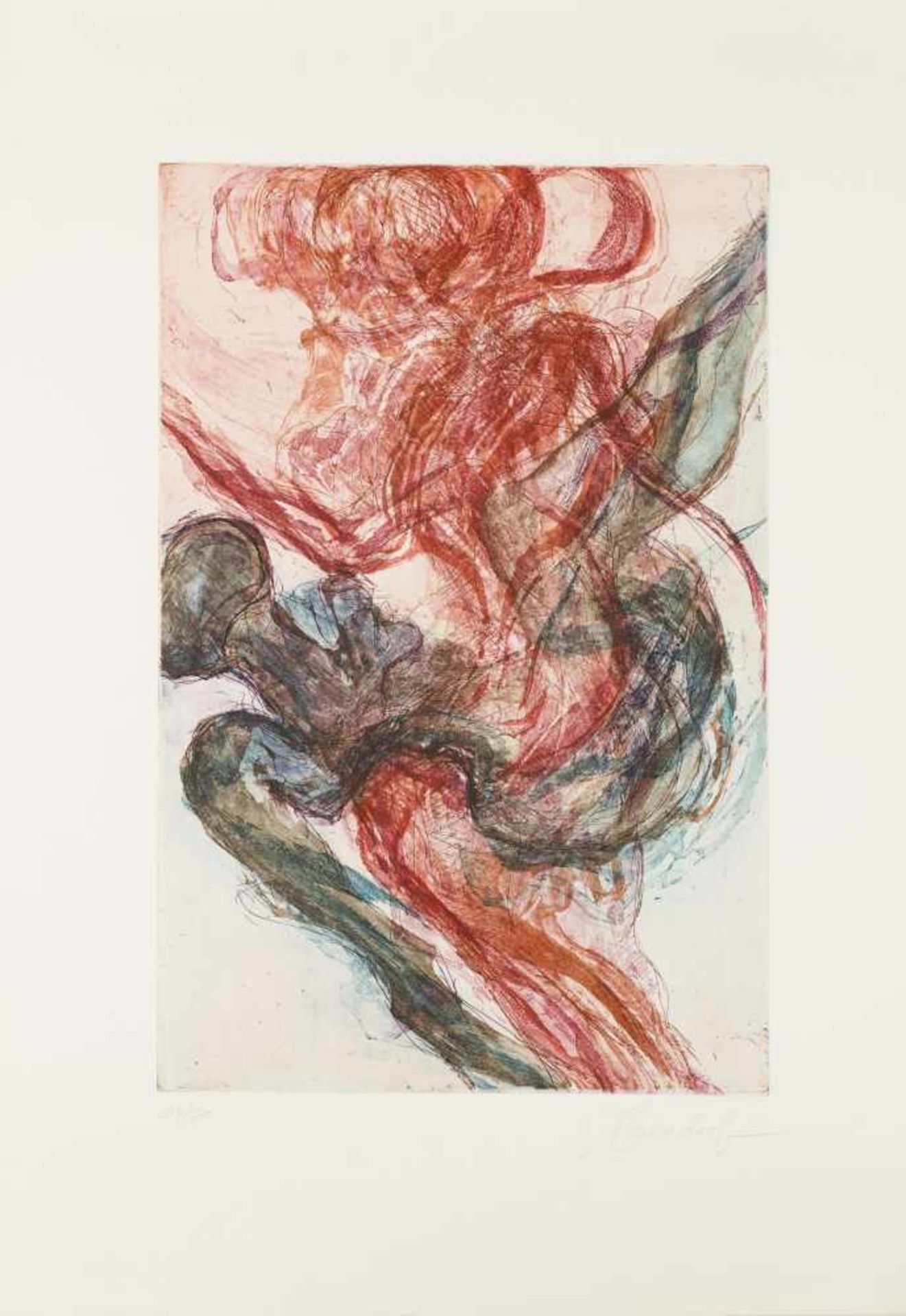 Bischof, Peter The Pietà cycle, 1977 8 color aquatint etching Each of them signed on the lower - Bild 2 aus 13