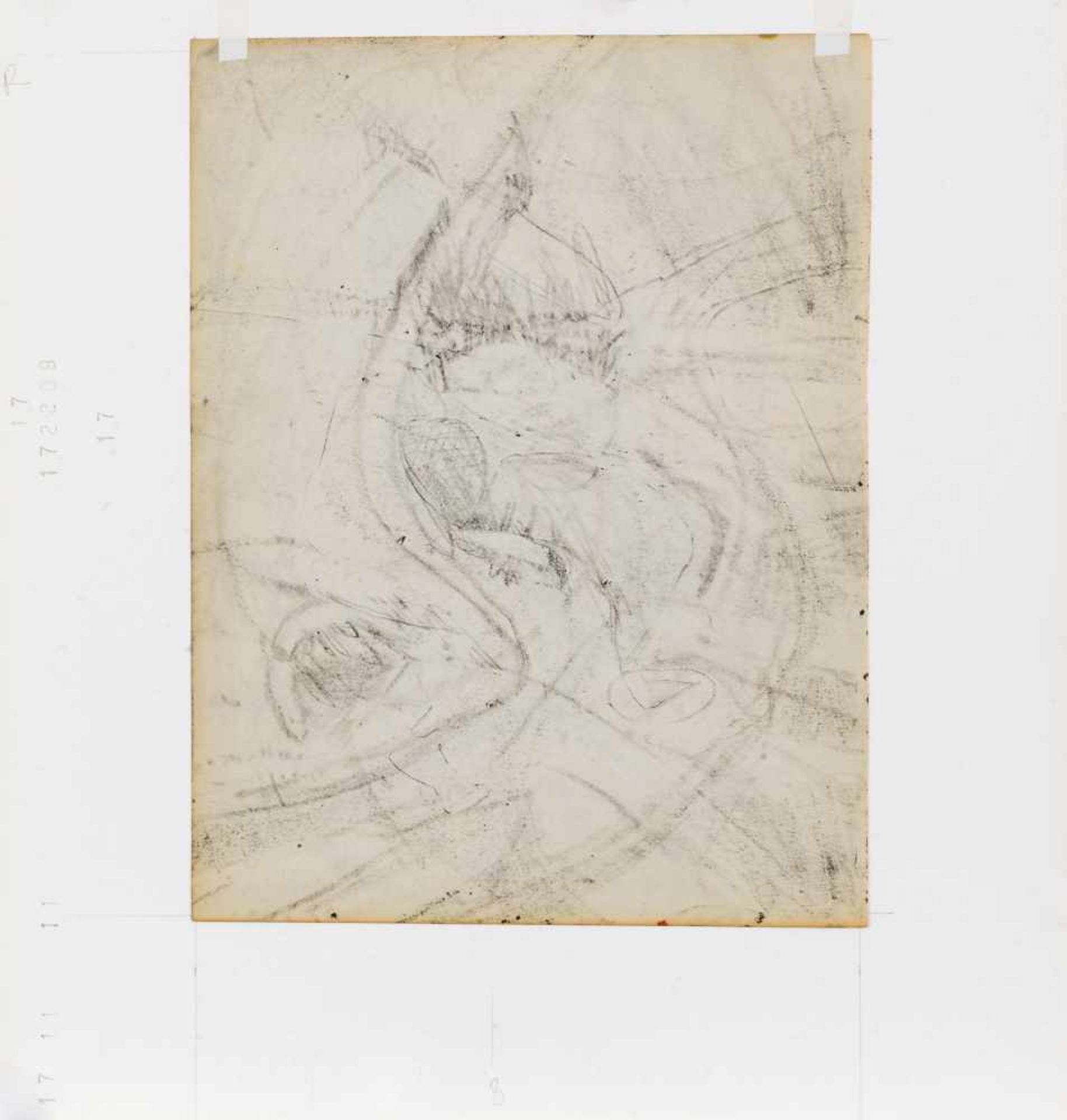 De Kooning, Willem Angel Ink and oil pastels on paper signed at the bottom , in the center 10,6 x - Bild 4 aus 5