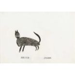 Hauser, JohannCat, Dec. 1969Colored pencil on paperLower middle signed and verso dated8,3 x 11,
