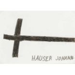 Hauser, JohannCross, 1987Pencil and crayon on paperLower right signed 5,8 x 4,1framedCatalogue