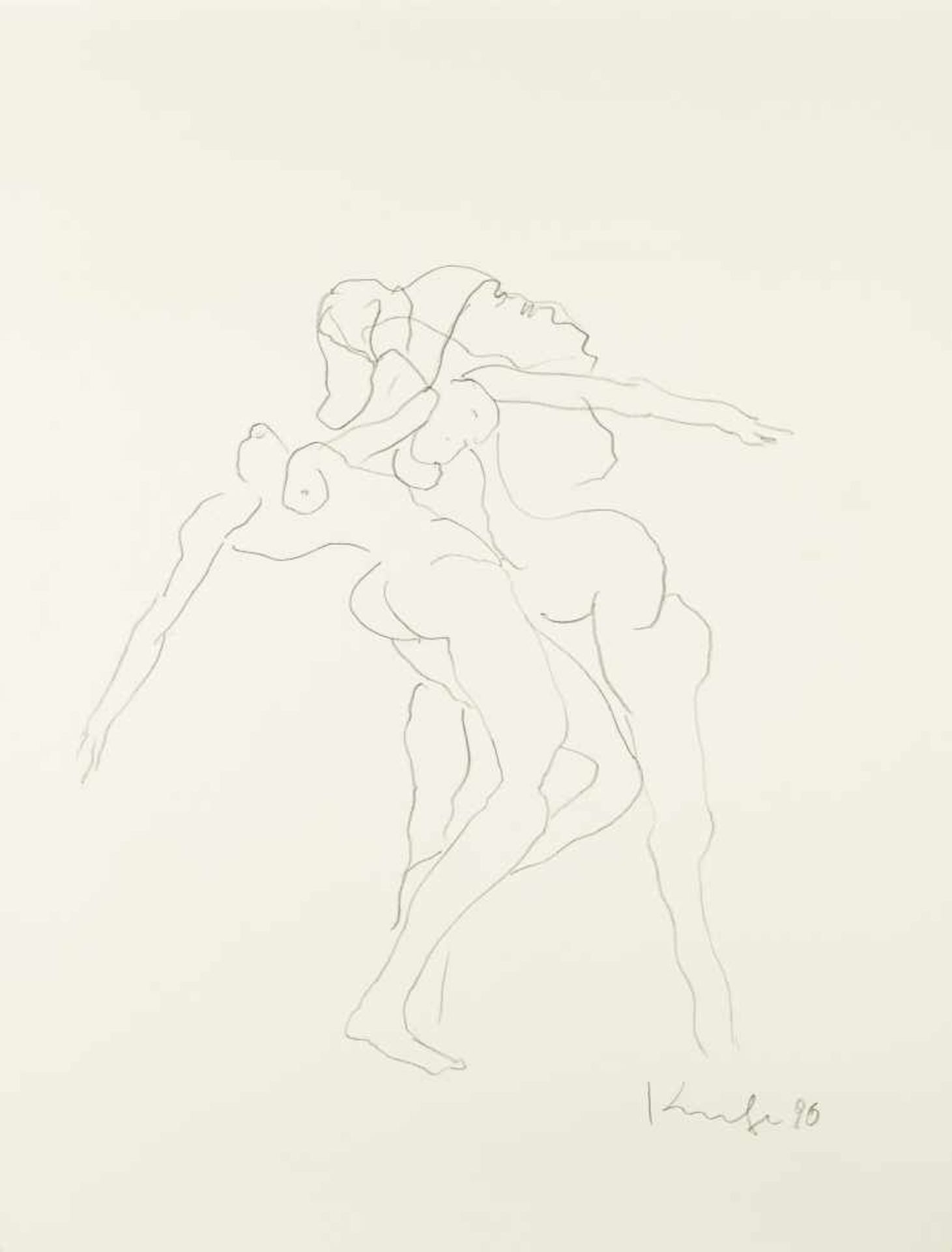 Kornberger, Alfred Two dancers, (19)96 Pencil on paper Lower right signed and dated 25,6 x 19,5