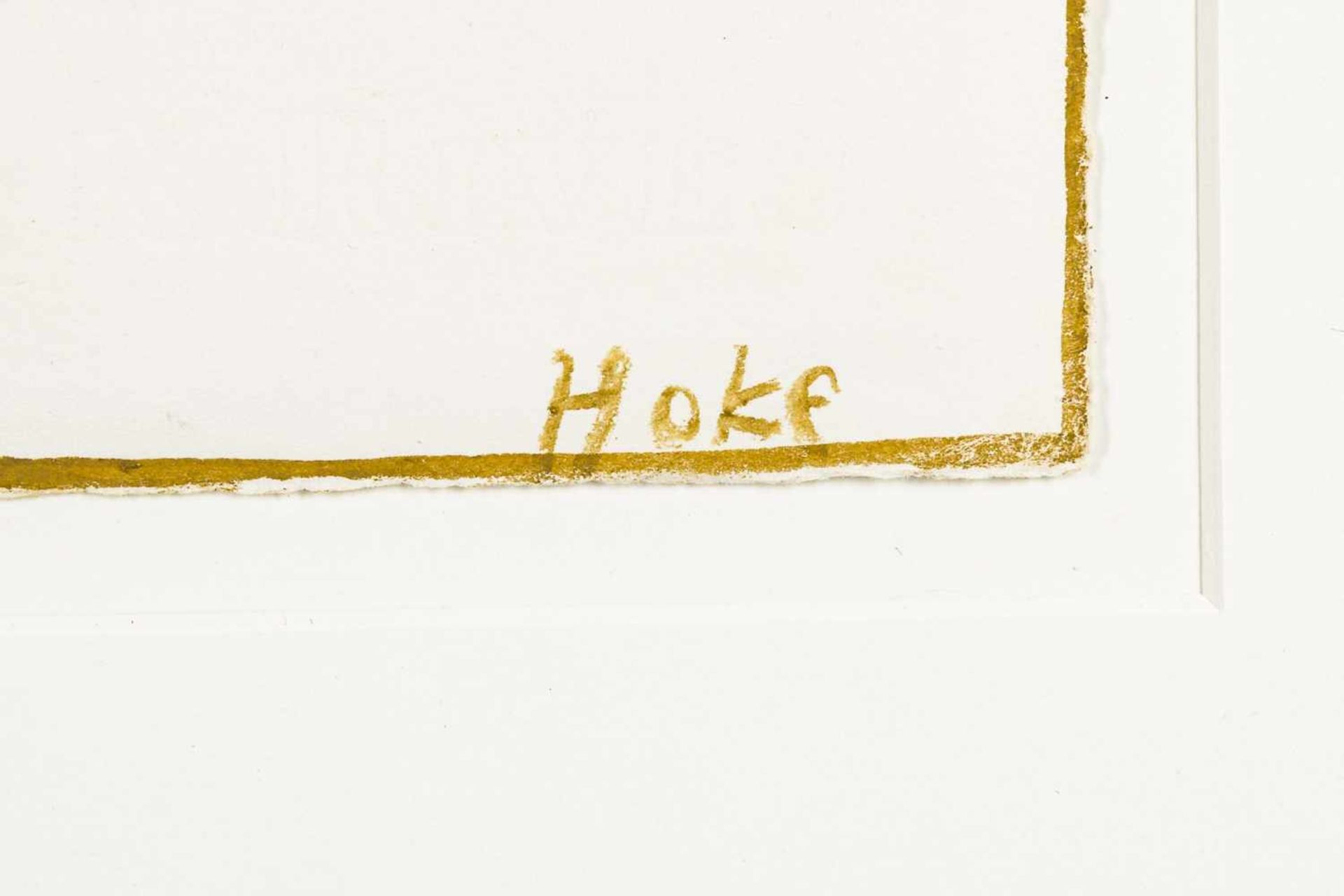 Hoke, GiselbertSeated, 30.4.1982Gouache and ink on paperLower right signed25,4 x 19,5framedIn the - Bild 4 aus 4
