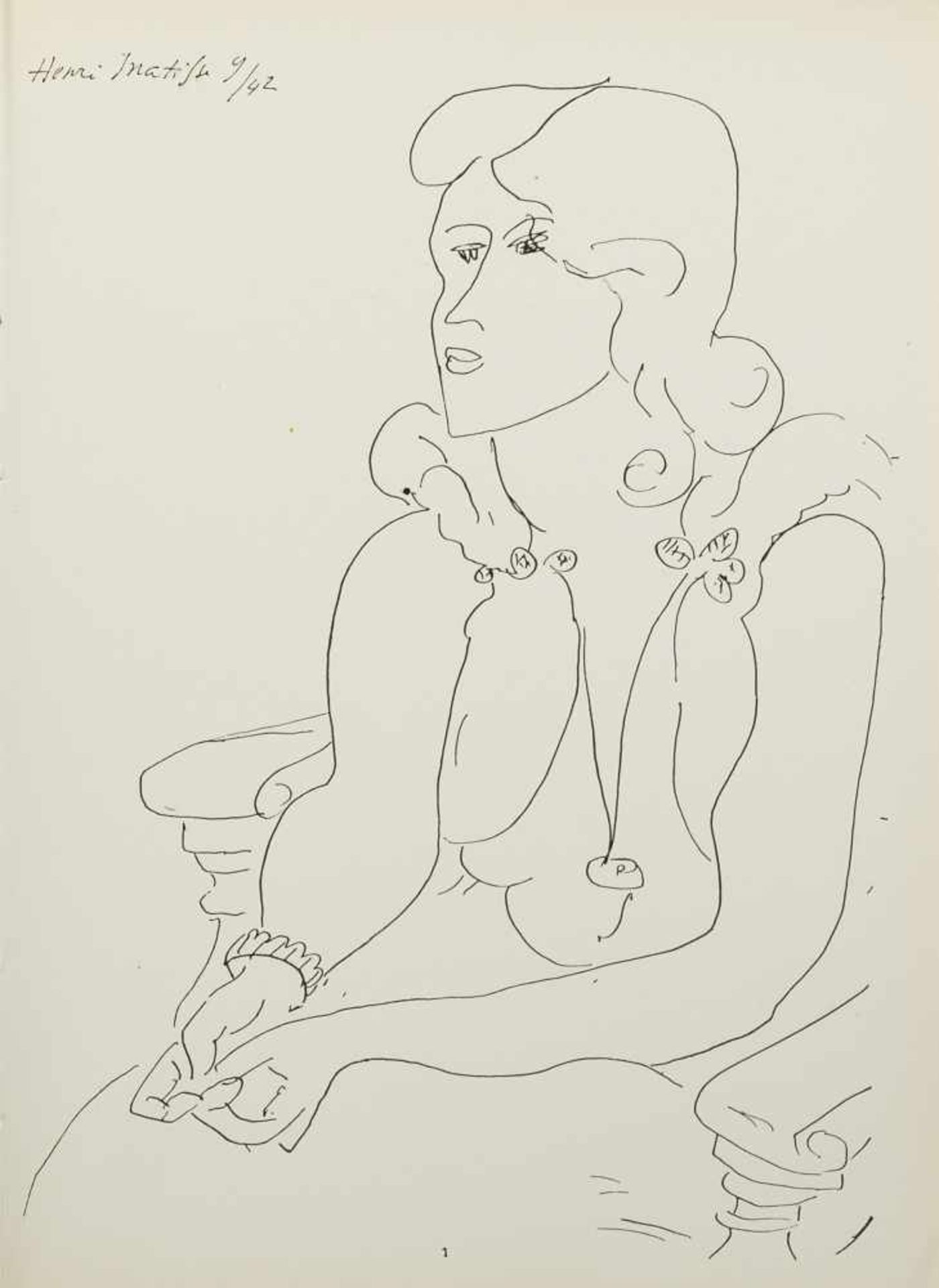 Matisse, Henri The sign of life (five sheets, p. 17 - 56, untrimmed) 6 Lithographs Signed and - Bild 7 aus 17