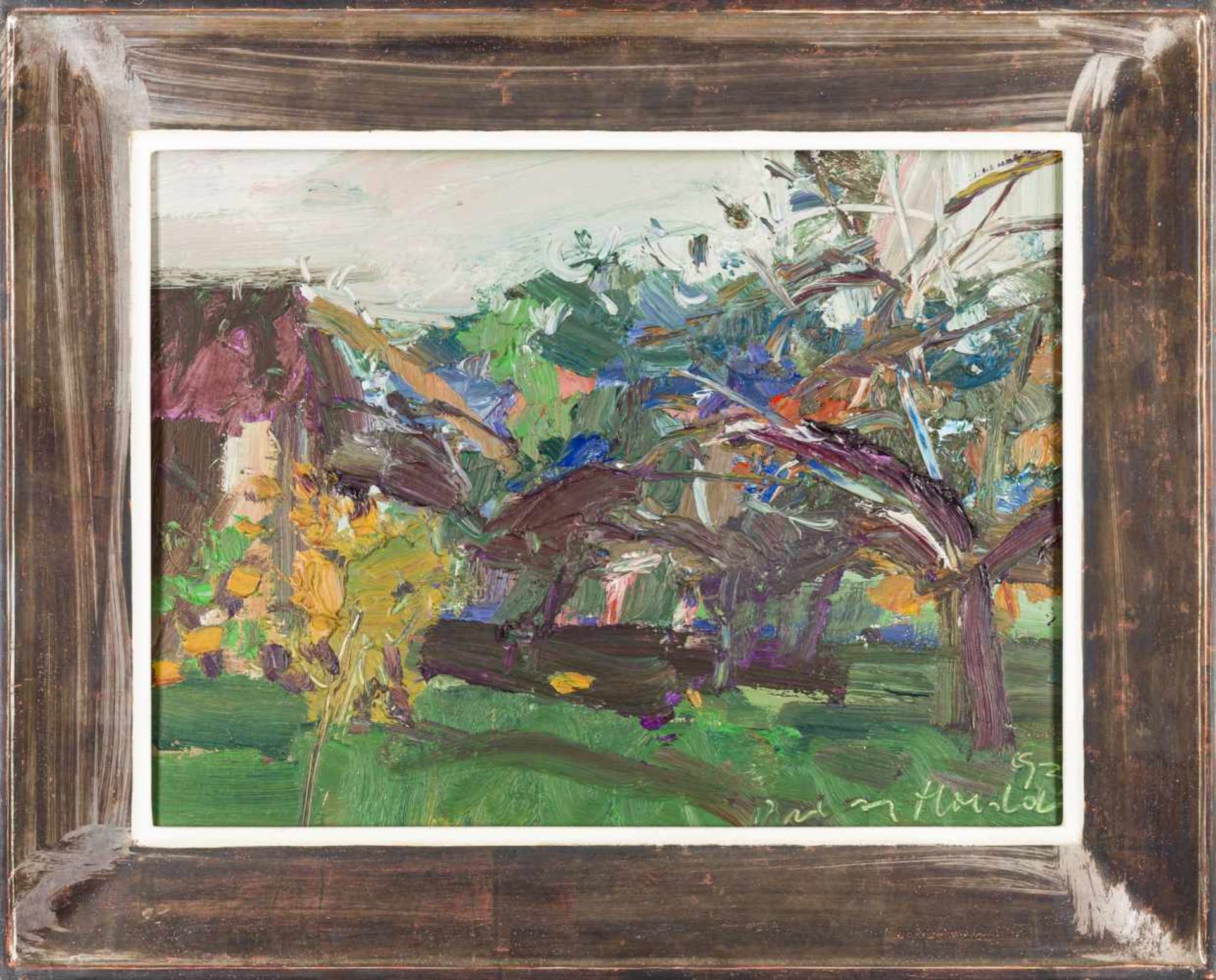 Haider, HermannPulgarn, 1993Oil on wood boardLower right signed11,8 x 15,7lent frame: € 150,-- - Bild 2 aus 4