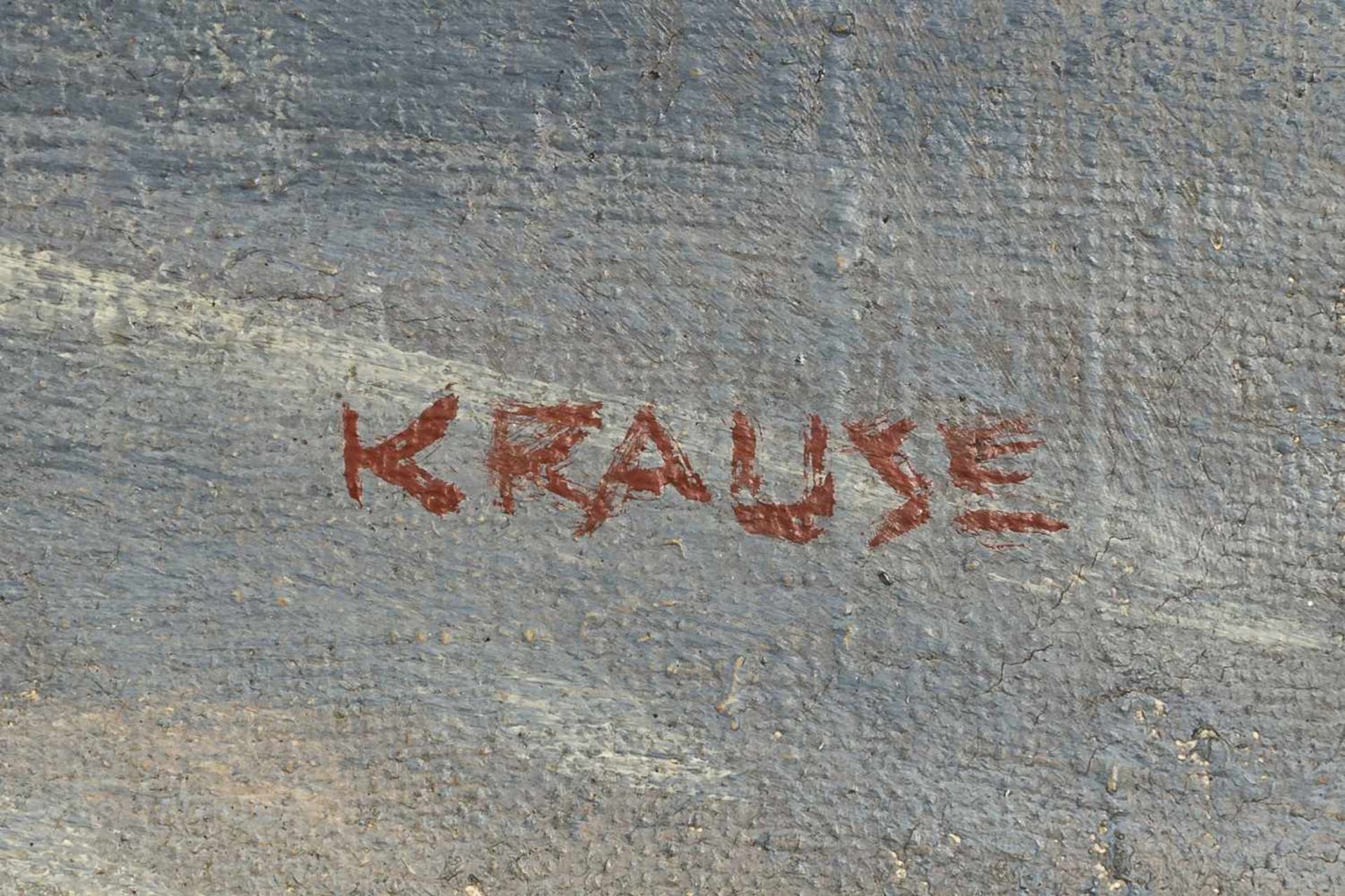 Krause, HeinrichMondseeOil on canvassigned at the bottom on the right side18,9 x 23,6framedThe - Bild 2 aus 3