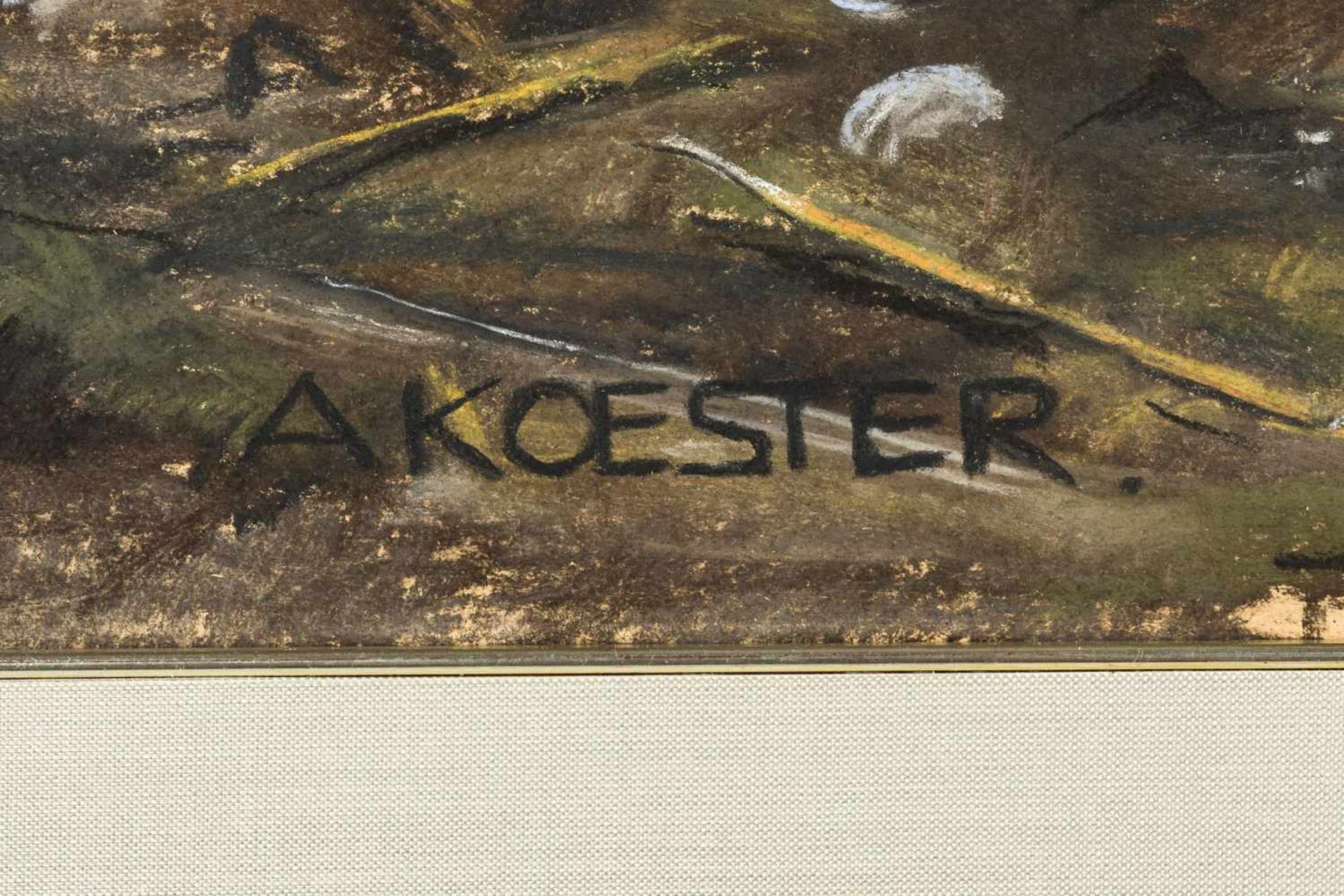 Koester, AlexanderDucks in the Swiss BodenseeSoft pastels on paperLower left signed17,7 x 24, - Bild 3 aus 4