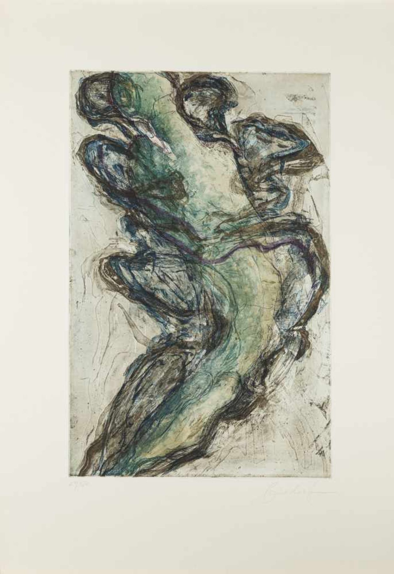 Bischof, Peter The Pietà cycle, 1977 8 color aquatint etching Each of them signed on the lower - Bild 3 aus 13