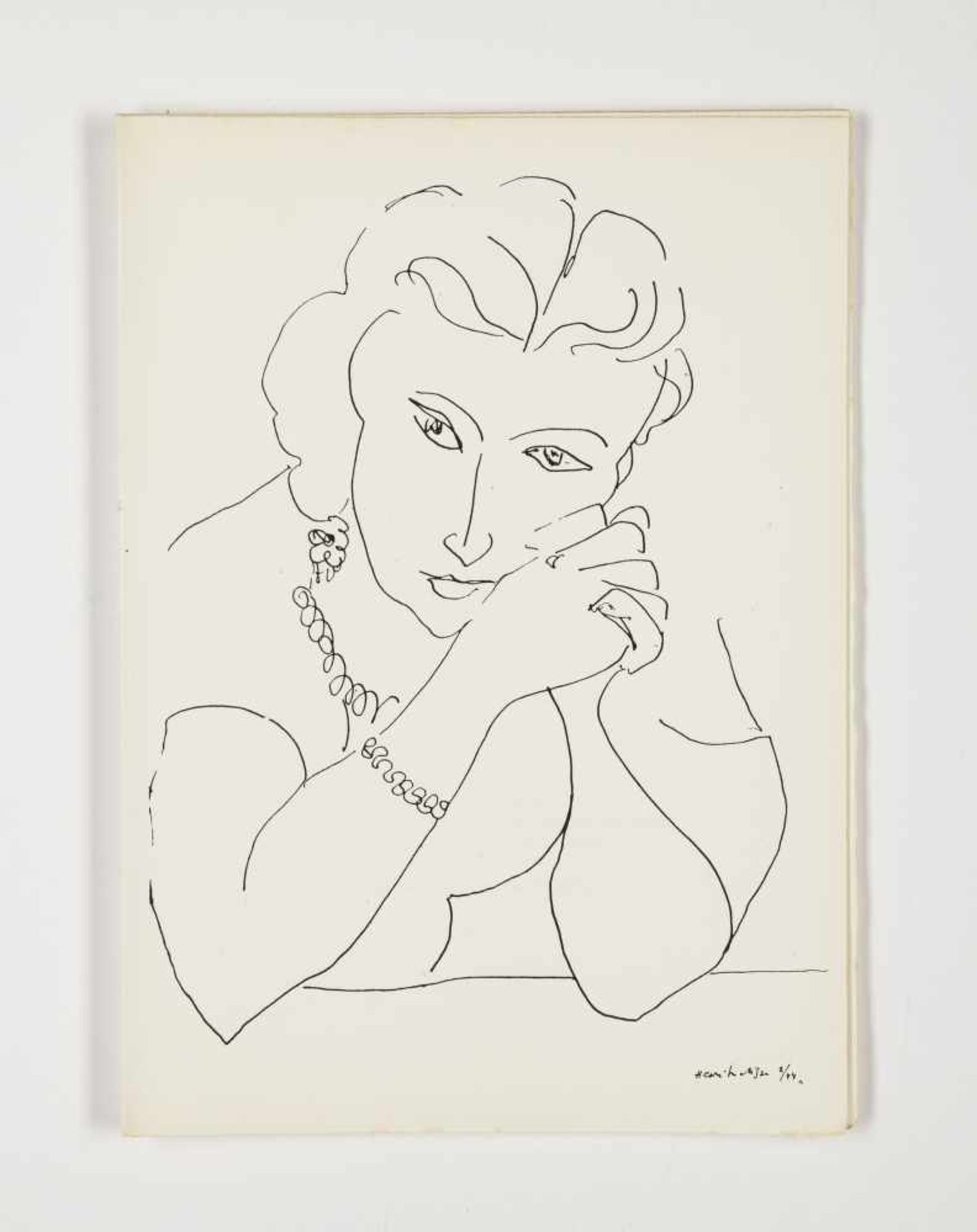 Matisse, Henri The sign of life (five sheets, p. 17 - 56, untrimmed) 6 Lithographs Signed and - Bild 10 aus 17