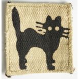 Cloth 'Black Cat' 17th Indian divisional badge (1)