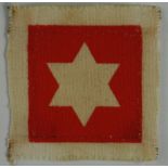 Cloth Badge: 72nd Independent Infantry Brigade WW2 printed cloth formation sign badge in excellent