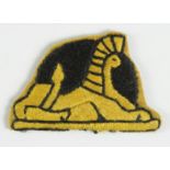 Cloth Badge: 56th Independent Infantry Brigade WW2 embroidered felt formation sign badge in