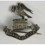 Liverpool Pals silver sweetheart badge fully hallmarked Birmingham, 1914, initials ST scratched on