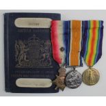 1915 Star Trio to M2-020301 Pte L J Haynes ASC. Lot includes a letter 2nd Sept 1918, 2x photos and