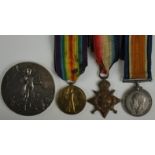 1914 Star Trio to 19281 Pte F T Northcott RAMC. Served with 3/General Hospital. Plus a large