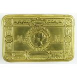 1914 Princess Mary gift tin complete with M marked bullet pencil & 1915 Princess Mary gift card