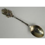 Cape South Africa Railway Volunteers silver spoon inscribed "No. 4 Coy. R.C." in bowl. Hallmarked TW