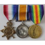 1915 Star Trio to 2533 L.Cpl J Wood Yorkshire Hussars. (3)