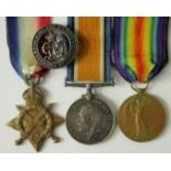 1915 Star Trio to 18438 Pte R A Marsh Suffolk Regt. With Silver War Badge No 152203 for Marsh