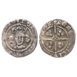 Henry IV silver penny of York, annulet under bust, annulet after hENRIC, annulet stops on reverse,