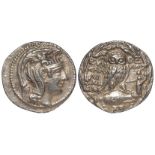 Ancient Greek silver tetradrachm, of Attica, Athens, New Style Coinage, 64-63 B.C., see Sear pp.