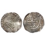Henry II silver penny, Cross-Crosslets or 'Tealby' Issue Type C2, obverse reads:- +hENRI RE[ ]AN[ ],
