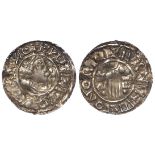 Aethelred II silver penny, Second Hand Issue, Spink 1146, Anglo-Scandinavian imitation, blundered