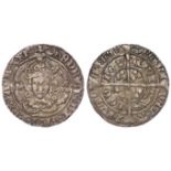 Henry VII silver groat, Facing Bust Issue of London, Type IIIc, Bust as IIIb crown has one plain and