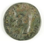 Agrippa copper as, struck by Caligula in honour of his deceased grandfather Agrippa, Rome Mint 37-41