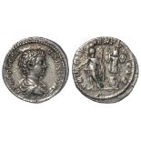 Geta silver denarius as Caesar under Septimius Severus and Caracallla, Rome Mint 200 A.D., reverse