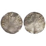 Henry I silver penny, Double Inscription Issue, Spink 1272, obverse reads:- hENR RE ['NR' ligulate],