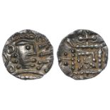 Anglo-Saxon silver sceat, Secondary Phase c.710-c.760, East Anglian, Series R, Bust right on