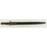 Bayonet: A P'07 WW1 SMLE dated Jan 1915. Surface rust to blade pommel & scabbard mounts. Will