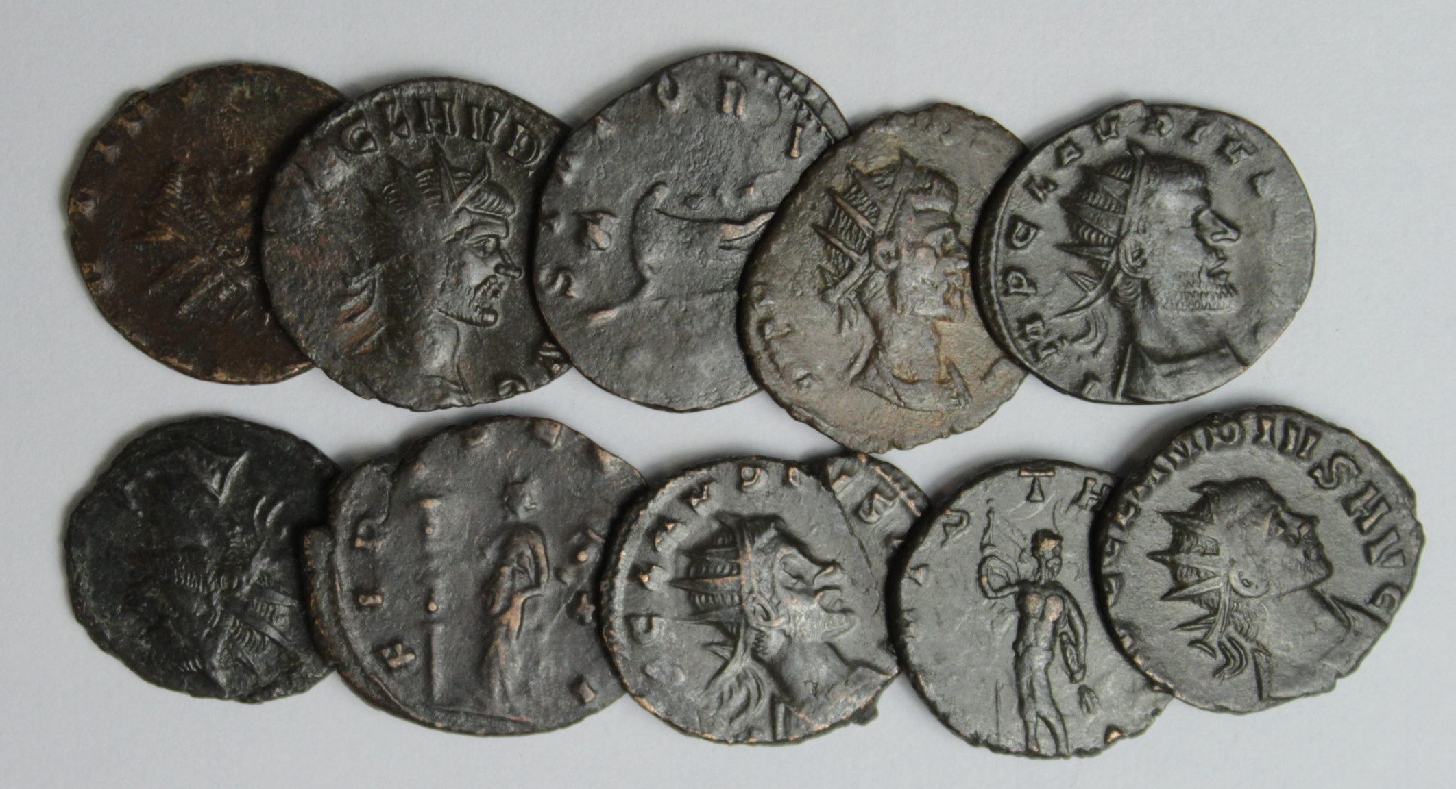 Group of billon antoniniani of Claudius II, average VF [10]