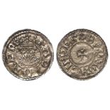 Edward the Confessor silver penny, Facing Bust / Small Cross Issue, obverse reads:- +EADPARD RE,