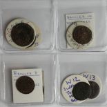 Tokens, 17thC Suffolk, Beccles (8): Town Farthing 1670, Suffolk No. 5, nVF; Will Crane Farthing,
