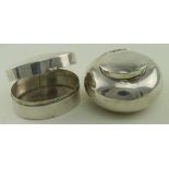 Hallmarked Silver Pill Box and Ash Tray weight 30g