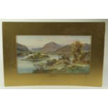 Malcolm Crosse. Watercolour titled 'Upper Lake, Killarney', depicting a lake surrounded by