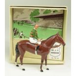 Britains Racing Colours of Famous Owners, 'Mr J. E. Ferguson' (RC 150), horse & jockey, with