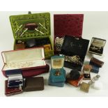 Stacker box of miscellaneous silver/ yellow metal jewellery along with various costume jewellery