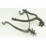 British Saxon circa 700 A.D. iron spurs - 130 mm