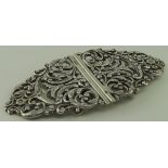 Silver nurses buckle hallmarked Sheffield 1902.