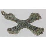 Viking circa 900 A.D. scadinavian cross pendant 42mm