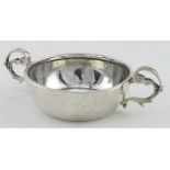 Silver Quaich, hallmarked 'WB&S Ltd, London , London 1938' (William Bruford & Sons Ltd), diameter