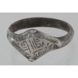 Viking circa 900 A.D. ring with runic script 20 mm