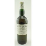 Black & White 1950's full bottle of Scotch Whisky bottled by James Buchannan & Co. Ltd., Glasgow,