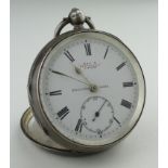 Gents Silver cased open face pocket watch "Kays Perfection" Hallmarked Birmingham 1910. The signed