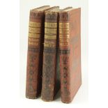 Carlyle (Thomas). French Revolution, 3 volumes, 1837, original decorative red cloth, 8vo