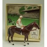 Britains Racing Colours of Famous Owners, 'Mme. Leon Volterra' (RC 146), horse & jockey, with